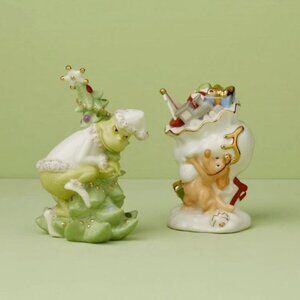 LENOX Merry Grinchmas Salt and Pepper Set NIB GRINCH CHRISTMAS